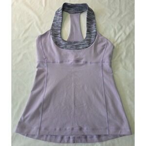 Lululemon Scoop Neck Racerback Tank Shelf Bra Lilac NO TAGS/PADS Athleisure Gym